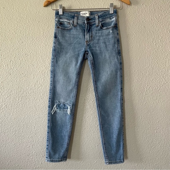 abercrombie kids Other - Abercrombie Kids Super Skinny Jeans Boys 7/8 Long Blue Adjustable Waist